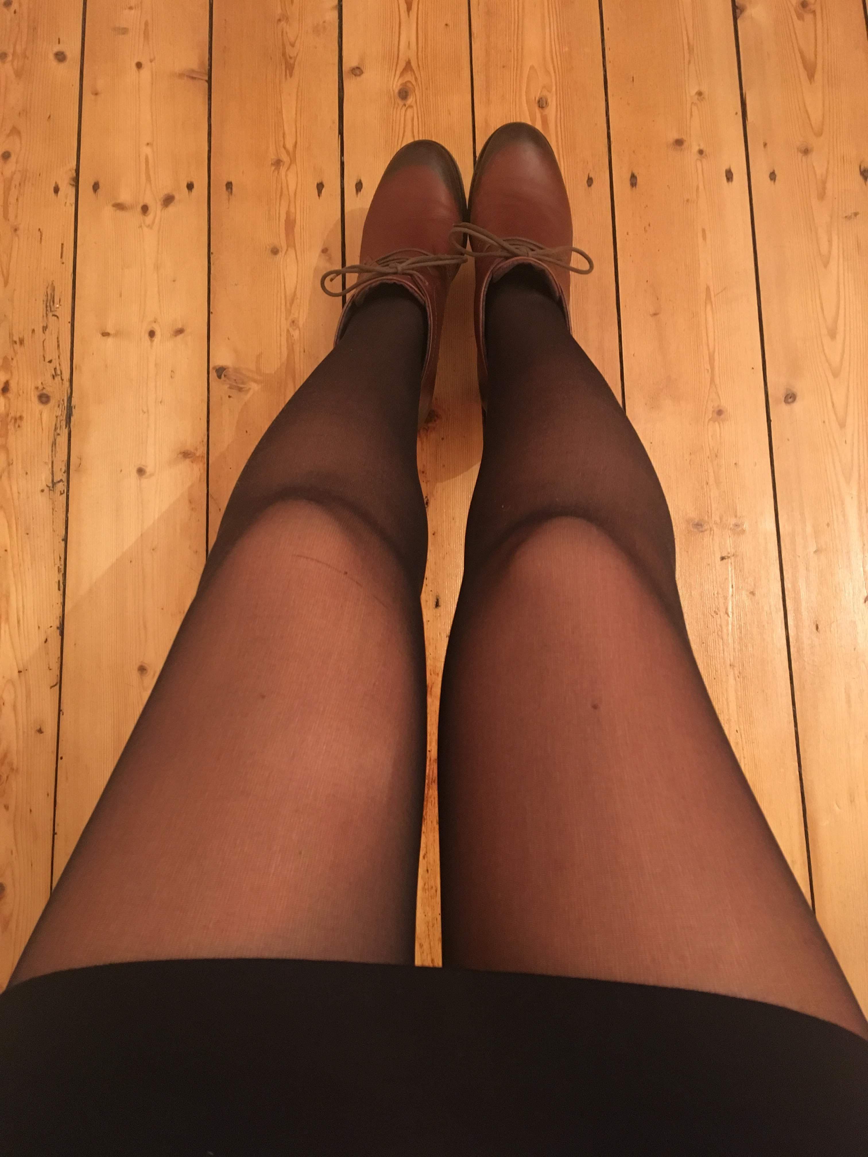 New pantyhose and new shoes